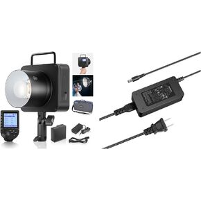 NEEWER Q4 400Ws Studio Flash Outdoor Strobe 2.4G TTL& QPRO-C Trigger Compatible with Canon, Q4 Power Adapter and Power Cord Set Included