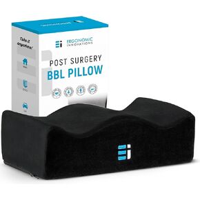 Ergonomic Innovations BBL Pillow After Surgery for Butt - Sit Better After Your Brazilian Butt Lift - Butt Pillow for Post Surgery Recovery - Supports 240 lbs (Cojin para Cirugia de Gluteos)