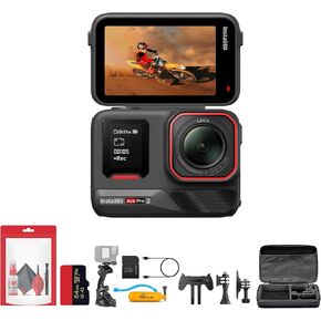 Insta360 Ace Pro 2 Waterproof Action Camera, Dual AI-Powered Chip, 8K30, 1/1.3" 50MP Sensor, Active HDR Video, Stabilization, 2.5" Flip Screen + 50 in 1 Accessory Kit + 64GB Pro Card + More