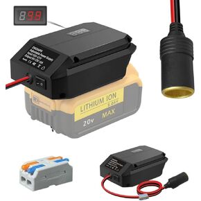 18V to 12V Step Down Converter for Milwaukee M-18 18V, TEPULAS Power Wheel Adapter for Milwaukee Voltage Reducer Transformer 130W Buck Converter Regulator for RC Car Truck Light & DIY