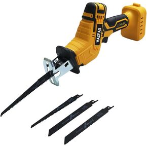 Cordless Reciprocating Saw for DeWo1t 20V Max Battery (Battery NOT Included),Cordless Variable Speed, Blades Kit for Wood/Metal/PVC Cutting WFJ-B