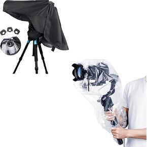 Camera Rain Cover + Stabilizer Rain Cover：Camera Rain Cover with Clear Stabilizer Rain Cover