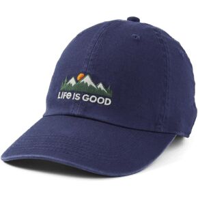 Life is Good Adult Chill Baseball Cap, Low-Profile Adjustable Snap Back, Embroidered Hat for Men and Women, One Size