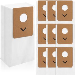 10 Pack Vacuum Bags Compatible with Eureka Stylus Elite NEC490BL Cordless Stick Vacuum Cleaner Large Capacity Replacement Dust Bags