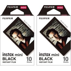 Fujifilm Instax Mini Black Film - 10 Exposures (Pack of 2)