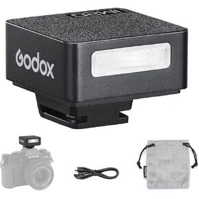 Godox Flash iM20 Camera Flash - Mini Flash Manual 440 Full-Power Flashes, 3s Recycle Time/5 Power Levels for Fuji/Sony/Nikon/Canon/Olympus Camera