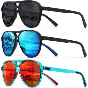 STORYCOAST Polarized Aviator Sunglasses for Men Women Classic Retro Aviators Sports Driving Running Sun Glasses in Saudi Arabia