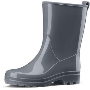 HISEA المرأة منتصف الساق أحذية المطر أحذية للماء حديقة أحذية المطر المضادة للانزلاق للسيدات مع نعل مريح قصير Wellies أحذية المطر المطاطية أحذية العمل في الهواء الطلق in Kuwait