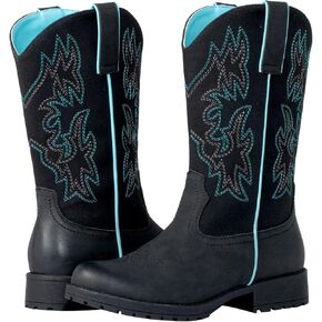 SheSole Ladies Western Cowboy Boots for Women Slip Resistant Cowgirl Work Boots Wide Calf Round Toe