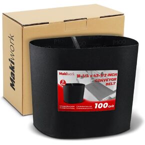 Drum Sander Feed Belt Conveyor Compatible with JET & Performax 16-32 Plus - 100 Grit Silicone Carbide Feed Belt, 16-1/4" x 43-1/2"