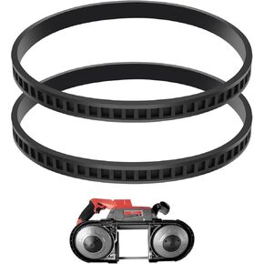 45-69-0010 Blade Pulley Tires Replacement Compatible with Milwaukee Bandsaw Part Deep Cutting Blades 6230 6232-6 6225 AO2807 6238N 6238-20 2729-20 Portaband Saw Belt, 2 Pack