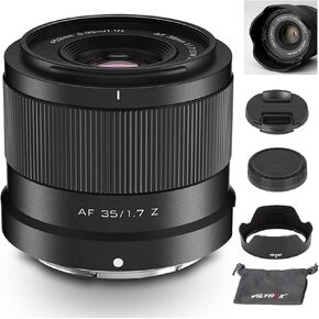 VILTROX 28mm F4.5 Z, AF 28mm f/4.5 Pancake Full Frame Lens for Nikon Z, Auto Focus Wide Angle Prime Lens for Nikon Z-Mount Cameras Z5 Z50 Z50II Z6 Z6II Z7 Z7II ZFC Z30 Z9 Z8 ZF Z6III