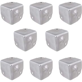 8Pcs Galvanized Tool Box Corner Protectors Aluminum Box Angle Guard Metal Wrap Angle