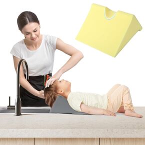 ROYALAY Hair Washing Tray for Sink at Home, PU Waterproof Shampoo Station with Non-Slip Bottom, Portable Hair Washing Station, Sink Hair Washing Neck Support for Kids