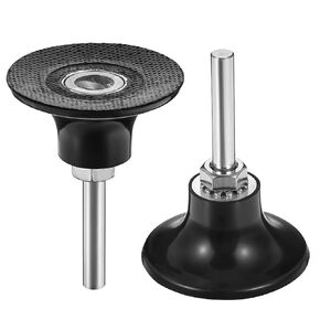 2pcs 2 بوصة Die Sanding Disc و 1/4 Shank ، حامل المطحنة يناسب معظم المطاحن ، وملحقات حامل القرص البديلة السريعة لتلميع فرك وأداة تكييف السطح