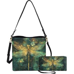 Womens Purses and Handbags Fashion Office Work Handbag Purse 2Pcs Set