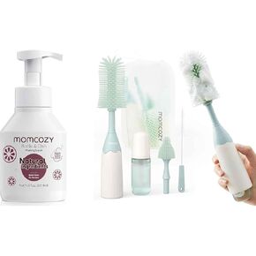 Momcozy Bottle Brush Kit Green & Momcozy Bottle Brush Cleaning Fluid