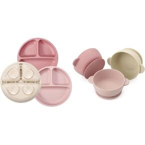 PandaEar 3 Pack Toddler Plates & Baby Bowls