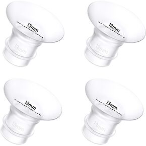 4Pcs Breast Pump Flange Insert 14mm Compatible with Momcozy/Spectra/Medela/eufy/Elvie/Lansinoh/Paruu P10 Breast Pump, Fit for Momcozy M5/M9/M6/V2 Pro/V2 pro/S12 Pro/eufy E10 S1 S1 Pro, 24mm Flange
