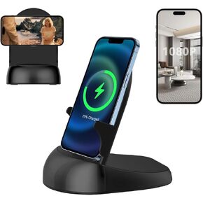 Dome Security Camera, 2.4/5GHz Smart Indoor Baby/Pet Monitoring Cam with Wirless Charger, Motion Detection, Phone APP, Rotate Lens 250°Viewing Angle for Home Security