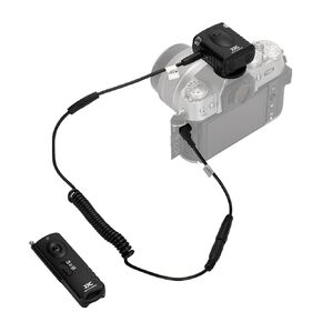 JJC Wireless Remote Control Shutter Release for Fuji Fujifilm X-M5 XM5 X-T50 XT50 GFX100 II GFX100II Cameras, Wireless Remote Trigger + 3.5mm Male to 2.5mm Female Remote Cable Converter