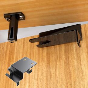 Child Safety Door Top Lock - Adjustable Child Proof Door Top Lock Based On Door Frame Thickness, Top Door Lock Designed For Child Safety At Home, Lock And Unlock from Both Sides (White, 1 Pcs)