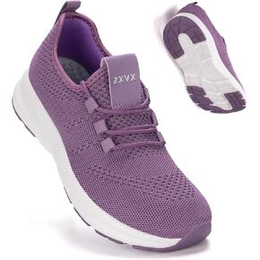 Wide Toe Box Shoes Women Non-Slip Wide Width Sneakers Ultra Light Extra Wide Road Running Shoes for Women Breathable Tennis Walking Gym Workout Trainer 5.5-11.5