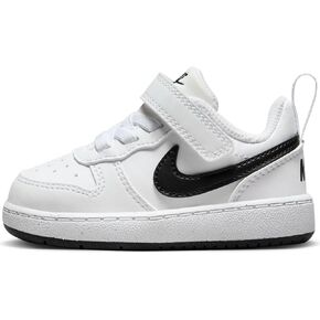 Nike Kids Court Borough Low Recraft Shoes Sneaker, White/Black, 6 US Unisex Toddler