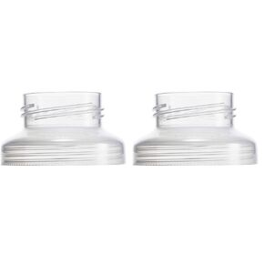Boon Nursh Wide Neck Breast Pump Adaptor - Works with Spectra and Avent Breast Pumps - Compatible Nursh Bottles - Breastfeeding and Bottle-Feeding Essentials - 2 Count (Pack of 2)