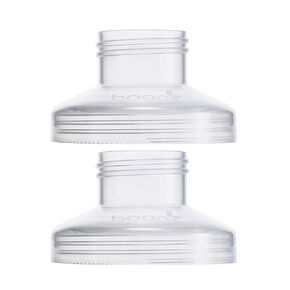 Boon Nursh Wide Neck Breast Pump Adaptor - Works with Spectra and Avent Breast Pumps - Compatible Nursh Bottles - Breastfeeding and Bottle-Feeding Essentials - 2 Count (Pack of 2)