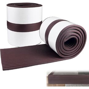 2 PCS Baby Proofing Edge Protector, 6.56 Ft Fireplace Baby Proofing Bumper Mats, 7.9 in Wide Soft Extra Thick, Fireplace Protectors for Furniture fireplaces (Black)
