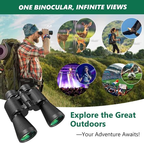 30x50 Binoculars for Adults, High-Powered Compact Professional Binoculars for Bird Watching, Hunting, Sports, Concerts, Travel, Cruise, and Outdoor, Waterproof with Case in Kuwait