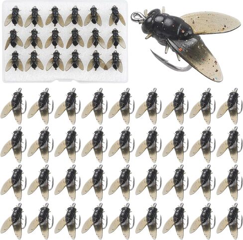 Fly Fishing Bait,18pcs Fly Fishing Flies Dry Wet Flies Bass Fly Fishing Lures Trout Panfish Flies Swimbaits Freshwater Saltwater Flies Fly Fishing Hook Artificial Soft Bait in Saudi Arabia