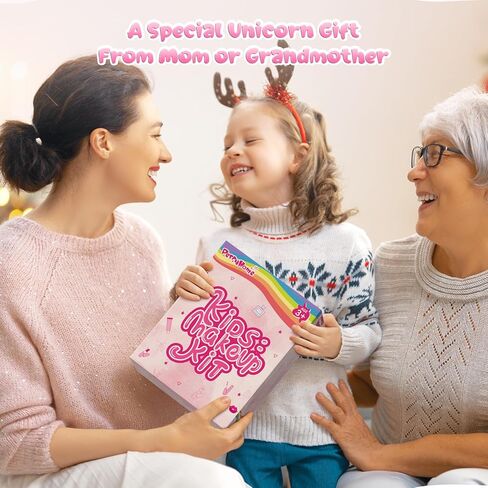 مجموعات مكياج يونيكورن اللطيفة للأطفال من بيري هوم للفتيات من سن 3 إلى 12 عامًا مع محفظة صغيرة للعملات المعدنية - مجموعة مكياج حقيقية غير سامة للأطفال الصغار - ألعاب يونيكورن للفتيات - هدية عيد ميلاد يونيكورن (أبيض) in Kuwait