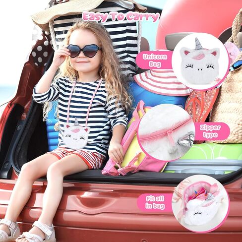 مجموعات مكياج يونيكورن اللطيفة للأطفال من بيري هوم للفتيات من سن 3 إلى 12 عامًا مع محفظة صغيرة للعملات المعدنية - مجموعة مكياج حقيقية غير سامة للأطفال الصغار - ألعاب يونيكورن للفتيات - هدية عيد ميلاد يونيكورن (أبيض) in Kuwait