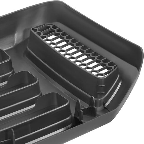 DNA MOTORING OE Style Grille Grill شبكة العسل متوافقة مع 10-12 Mustang Base V6، أسود، OEM-GR-FO1200520 in Saudi Arabia