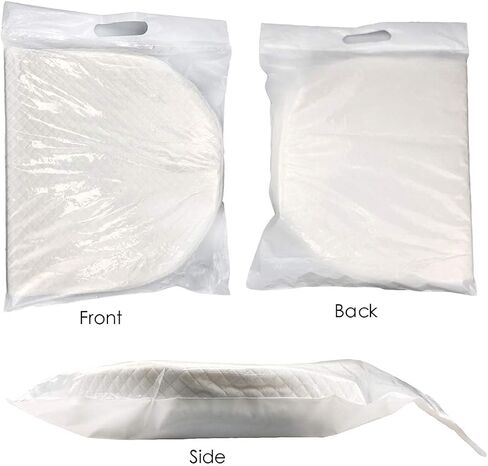 LUOOV Baby Wedge Pillow, Newborn Anti-Reflux Wedge Pillow, Anti-Roll, Nursing & Tummy Time-Pillow for Nursing Breastfeeding, 3D Breathable Air Mesh, Washable (White) in Saudi Arabia
