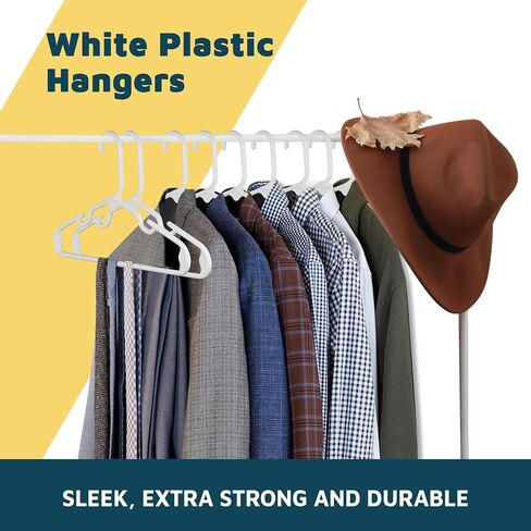 Plastic Kids Clothes Hanger – Children Clothes Hanger with Shoulder Notch, 11.6 Inch Space-Saving Closet Organizer for Baby, Toddler, and Kids Clothing, Hold Up to 5 lbs, Pack of 20, Black in Kuwait