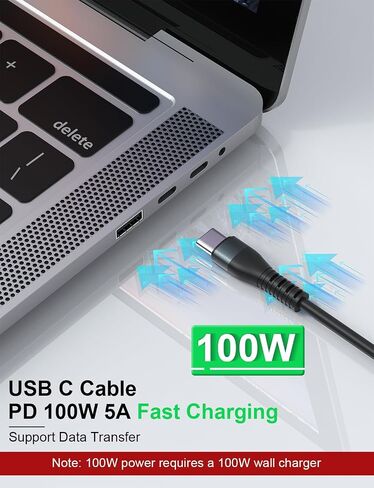 100W Coiled Multi Charging Cable for Apple Watch and Phone - 4 in 1 Curly Universal Charger Cord with Apple Watch Charger, Lightning, USB C and Micro USB for iPhone, Galaxy, iPad, Tablet, Laptap Black in Saudi Arabia