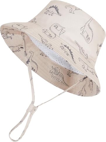Urban Virgin 2-Packs Baby Sun Hat UPF 50+ Sun Protective Toddler Bucket Hat Summer Kids Beach Hats in Saudi Arabia