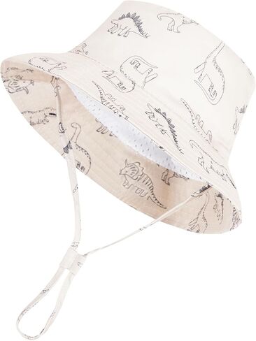 Urban Virgin 2-Packs Baby Sun Hat UPF 50+ Sun Protective Toddler Bucket Hat Summer Kids Beach Hats in Saudi Arabia