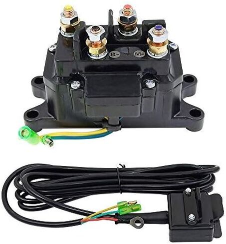 Triumilynn 12V 250A Winch Solenoid Relay Contactor Switch for ATV UTV 1500-5000lbs, Replace Warn 63070 62135 74900 70715 2875714 in Saudi Arabia