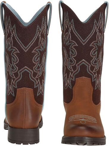 SheSole Ladies Western Cowboy Boots for Women Slip Resistant Cowgirl Work Boots Wide Calf Round Toe in Saudi Arabia
