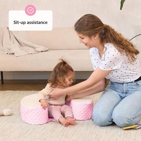ODOXIA Baby Sit Up Pillow | Baby Pillow for Sitting Up | Comfortable Infant Seat for Early Sitting & Playtime | Soft & Stable Seat with Ring in Saudi Arabia