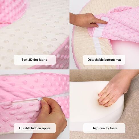 ODOXIA Baby Sit Up Pillow | Baby Pillow for Sitting Up | Comfortable Infant Seat for Early Sitting & Playtime | Soft & Stable Seat with Ring in Saudi Arabia