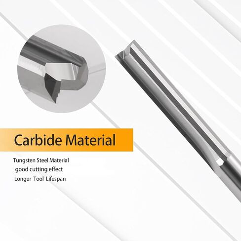 أجهزة التوجيه CNC Hozly بتات مستقيمة بت 1/8 شانك ، 2 مم قطع ديا مستقيمة الفلوت كاربيد نهاية مطحنة 2-flut in Kuwait