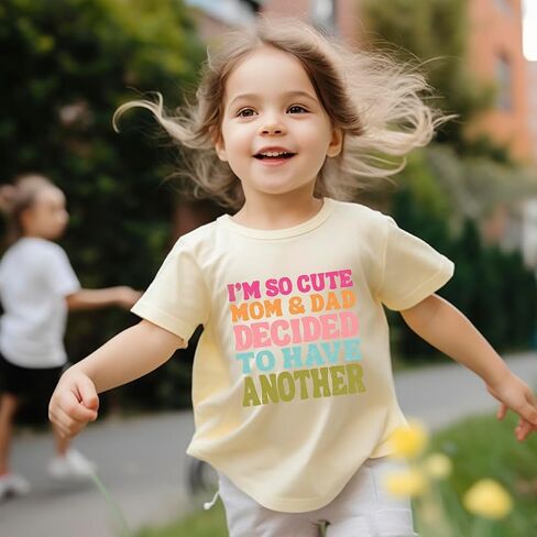 Big Sister Announcement T Shirt Toddler Girls Promoted to Big Sister Tees Outfits 1-7 Years in Kuwait