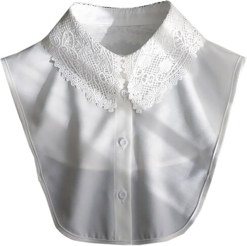 OL Stylish Chiffon Fake Collar Detachable Collar Blouse Dickey Collar Half Shirts for Girls and Women in Saudi Arabia