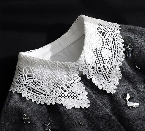 OL Stylish Chiffon Fake Collar Detachable Collar Blouse Dickey Collar Half Shirts for Girls and Women in Saudi Arabia
