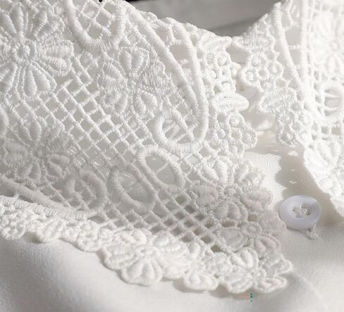 OL Stylish Chiffon Fake Collar Detachable Collar Blouse Dickey Collar Half Shirts for Girls and Women in Saudi Arabia